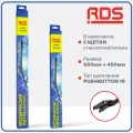 550 450 мм. Крепление Pushbutton19. Комплект бескаркасных щеток стеклоочистителя RD5 дворники на Chery Exeed; Чери Эксид; JAC iEVA50; Джак айЕВА 50; JAC J5; Джак Джи5