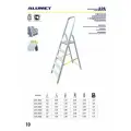 Стремянка Алюмет, Alumet APA 7004, анодированное покрытие, алюминиевая, 4 ступени, 1,54 м
