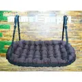 Качели подвесные Mamsi-Papsi садовый диван 185х100см черный-коричневый