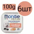 Monge Fresh Dog , консервы для собак , паштет со вкусом лосося (6шт по 100г)