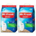 Наполнитель древесный комкующийся Mr. Fresh Smart для туалета длинношерстных кошек (9 + 9 л)