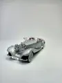 Коллекционная машинка игрушка Мерседес 500К ретро-модель масштаб 1:24 серая с дымом