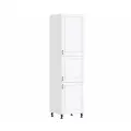 Кухонный модуль шкаф-пенал столплит Регина РП-360, с 7 полками, Белый/Белый матовый, 60х237х56 см