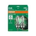 Лампа галогеновая головного света H4 P43t Ultra Life 12V, 60/55W (2 шт.), Osram 64193ULT2HB