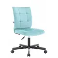 Операторское кресло EP-300 Everprof черный, голубой, ткань, металл, мягкое сиденье, без подлокотников