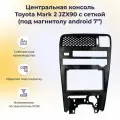 Центральная консоль с сеткой для Toyota Mark 2 JZX90 (под магнитолу android 7), 1 шт.