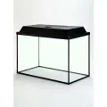 Аквариум Прямоугольный с крышкой, 60 литров, 56 х 29 х 36/41 см, чёрный