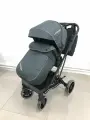 Детская прогулочная коляска LUXMOM 740 темно серый/ черная рама