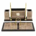 Письменный набор Советник из бежевого мрамора 126566