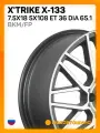Автомобильные диски X'trike X-133 7.5x18 5x108 ET 36 Dia 65.1 BKM/FP