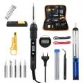 Паяльник электрический 80 Вт, паяльный набор, 15 предметов Sumsour