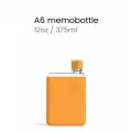 Бутылка с силиконовым чехлом Memobottle A6, оранжевый