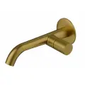 Смеситель для раковины в ванную, встраиваемый в стену AltroBagno, матовое золото