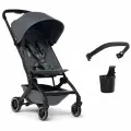 Прогулочная коляска Joolz Aer+ Stone Grey c бампером и подстаканником