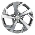 Колесный диск Khomen Wheels KHW1712 17x7 PCD5X114.3 ET40 D66.1 GRAY-FP