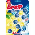 Гигиенический блок для унитаза Bref Сила-Актив. Лимонная свежесть, 3х50г на блистере (1471006), 9 уп.