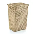 Корзина для белья Плетеная 60л, крем, ручки, стильный дизайн, для дома