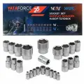YATAFORCE Набор головок 1/4, 1/2, 25пр. (6гр.) YF-50121G(57685)