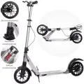 Городской самокат US Scooter Disk Brake Urban с ручным дисковым тормозом и амортизаторами Серебристый