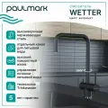 Смеситель для кухни Paulmark WETTER антрацит (черный матовый), с подключением фильтра питьевой воды, We213030-401