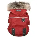 Куртка для собак утеплённая с капюшоном PUPPIA Brock, красная, XL (Южная Корея)