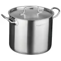 Кастрюля из нержавеющей стали с крышкой для индукционной плиты Катунь «Общепит», 9 л, d=24 см