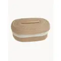 Хлебница HEIMILD, плетеная, с крышкой, бежево-коричневая, 11х28х18см
