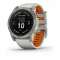 Умные часы Garmin Fenix 7 Pro Sapphire Solar, Fog Gray with Ember Orange Band (010-02777-21)
