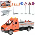 Набор с машиной Wenyi Дорожная служба, со знаками, масштаб 1:16, свет, звук, на батарейках, в коробке (WY593B)