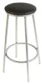Табурет барный «Клик Мебель. Высокий», искусственная кожа, цвет серебристый металлик/чёрный