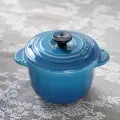 Керамический горшочек Le Creuset для запекания и тушения с крышкой, жаропрочная форма для духовки и микроволновки