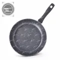 Сковорода 26 см с антипригарным мраморным покрытием из кованного алюминия для всех видов плит, включая индукцию
