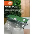 Раскладушка складная Релакс нагрузка до 120 кг, 95х190 см, стальной каркас диаметр 25 мм