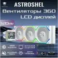 Система водяного охлаждения Jungle Leopard AstroShel ARGB 360, LCD дисплей, белый