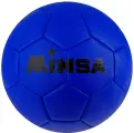 Мяч футбольный MINSA для тренировок и спортивных игр, размер 5, 32 панели, 3 слойный, цвет синий