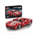 Конструктор Ferrari красный, совместим с лего техник, масштаб 1:14, 1324 деталей.
