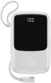 Внешний аккумулятор Baseus Qpow Digital Display 3A Power Bank 10000mAh (With Type-C Cable) White (PPQD-A02)