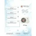 Royal Clima Multi Gamma Gloria: мульти сплит-система на 4 комнаты (3*20 м2 + 35м2) 4TFM-32HN + 3*RCIGLD07HN + RCIGLF12HN, супертихая работа 21дб, инвертор и комфорт 24/7, Wi-Fi Ready, режим sleep