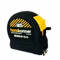 Рулетка 10x25мм, 2 стопа, корпус SoftTouch, супермощный магнит, Hanskonner HK2010-01-10-25