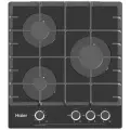 Варочная панель газовая Haier HHX-G53CNMB, мощность 5750 Вт, механический таймер, газ-контроль, черная