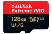 Карта памяти SanDisk MicroSDXC Extreme PRO V30 U3 A2 (200/90MB/s) 128GB