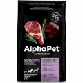 AlphaPet Superpremium сухой корм для собак средних пород с чувствительным пищеварением с Баранина и потрошки 2кг