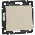 Выключатель одноклавишный / 1 клавишный сл. кость VALENA (комплект 4 шт)