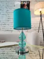 Светильник настольный декоративный Винтаж бирюзовый Е14 Фарлайт