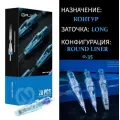 Картриджи для тату и татуажа WJX Round Liner 0.35mm 1211RL