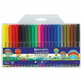 Набор фломастеров 24 цвета Brauberg Академия (линия 1мм) ПВХ упаковка (151413), 12 уп.