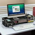 Настольный органайзер Braumann, под монитор, лхдф, 5 отделений, черный
