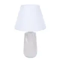 8211/1T CLASSI LN25 000 белый жемчужный/белый, керамика/текстиль Настольная лампа Е27 1*60W 220V SINNA Lumion