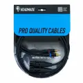 Кабель HeadMade PRO Interconnect 2*RCA(M) to 2*XLR(F), 1 м, черный