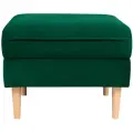 Пуф мягкий Фьорд зеленый, в прихожую, гостинную, спальню, 60х60х47 см